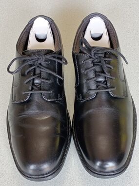 Nunn Bush Kore Men's 8 M Black Leather Oxford Dress Shoes Cap Toe Classic Formal